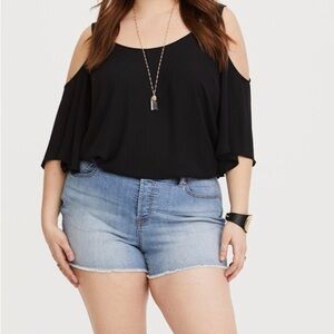 Torrid High Rise Skinny Short Short - Vintage Stretch Light Wash Size 16